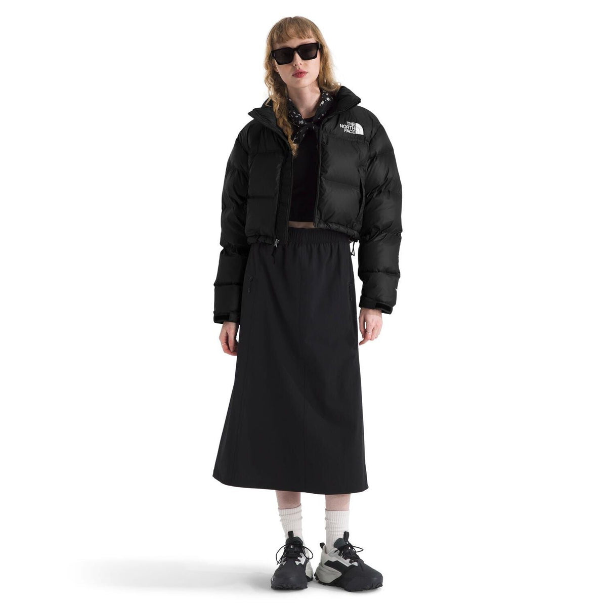 Women’s Nuptse Short Jacket in TNF Black
