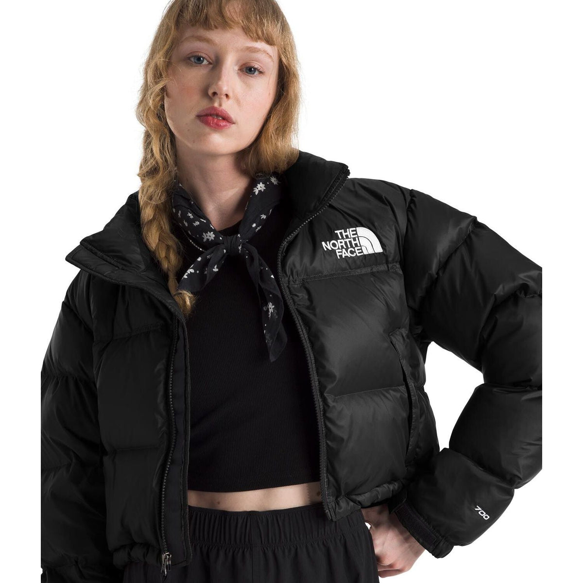Women’s Nuptse Short Jacket in TNF Black