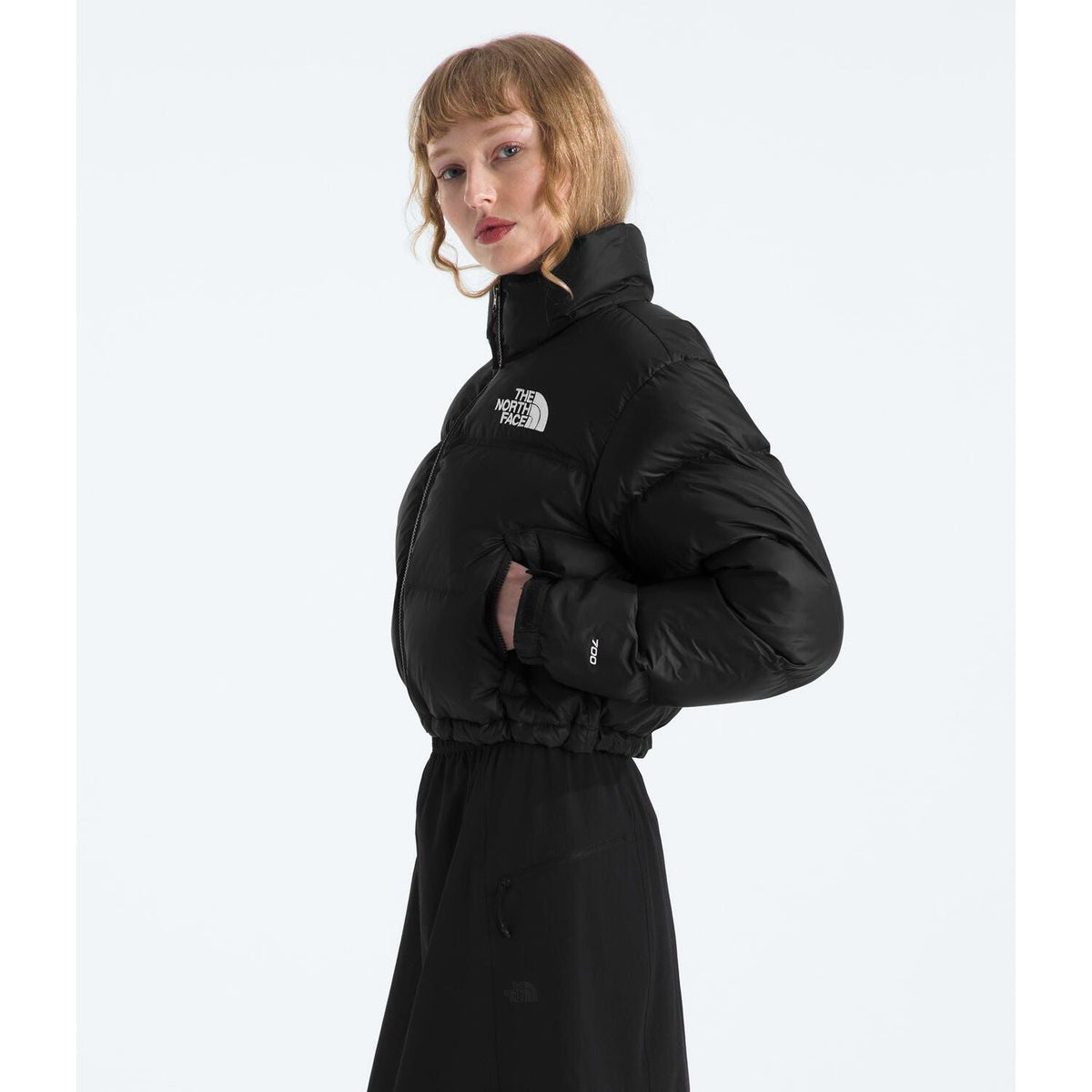 Women’s Nuptse Short Jacket in TNF Black